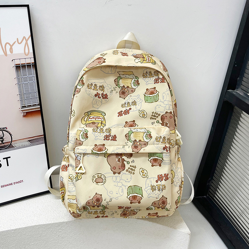 Picture of New Kapi Barra Backpack All-match Trendy Junior High School Student Schoolbag Cartoon Large Capacity Children's Backpack Wholesale