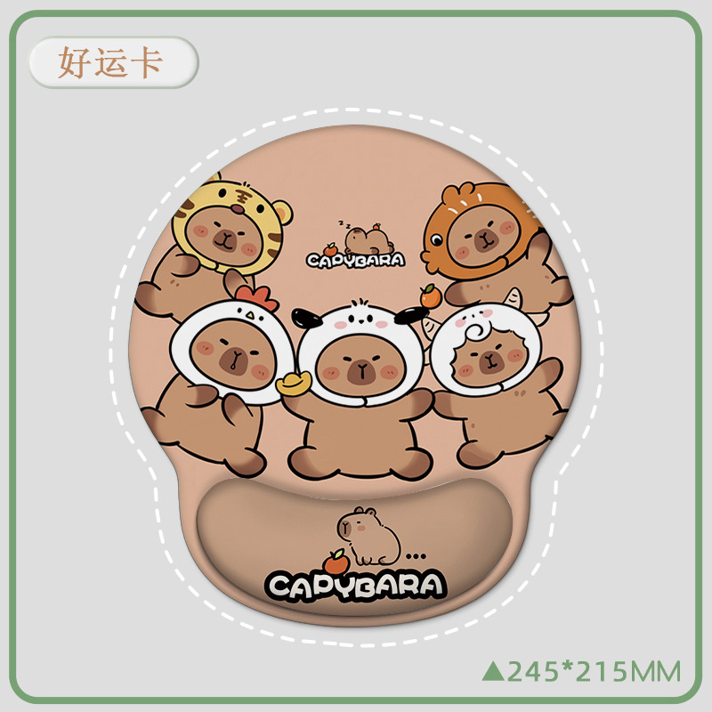 Picture of Creative Cartoon Wrist Mouse Pad Non-Slip Hand Rest Student Office Learning Wrist Pad Gaming Keyboard Mouse Pad