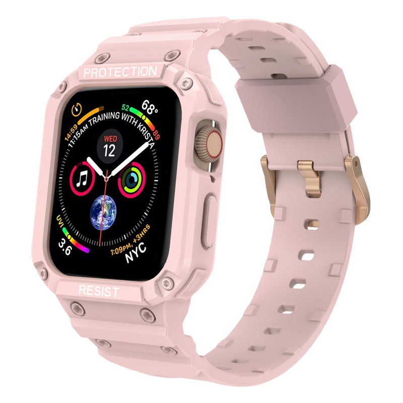 For Apple Watch One-piece Strap Silicone Drop-resistant iwatch87654321s9 Solid Color TPU Strap Wholesale