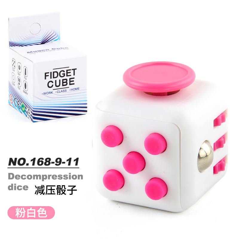Picture of Cross-border New Strange Toy Decompression Rubik's Cube Vent Decompression Dice Press 6-sided Finger Rubik's Cube Source Factory