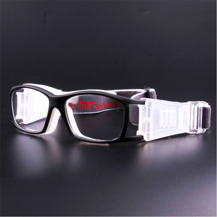 Picture of Fashion Unisex Explosion-proof Outdoor Sports Glasses Three-point Kids Can Equipe with Myopia Goggles Football Glasses Frame