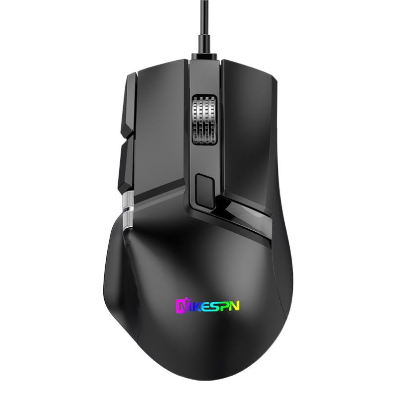 10-Key Dual-Wheel Swing Full-Speed Rgb Macro Definition Gaming Mouse, One-Piece Batch, Computer Accessories E-Sports