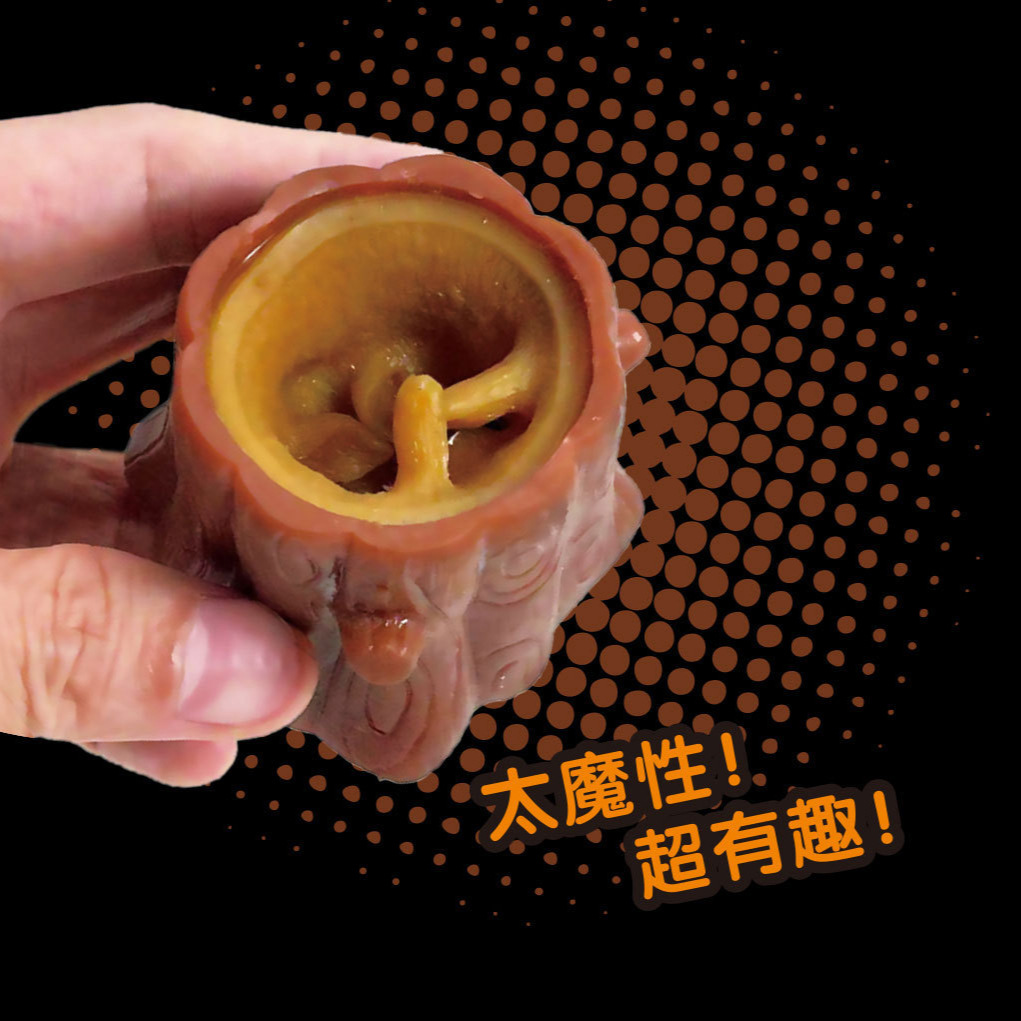 Picture of Decompression toy evil squirrel Cup stump small squirrel decompression artifact squeeze pinch music rubber cage tree hole