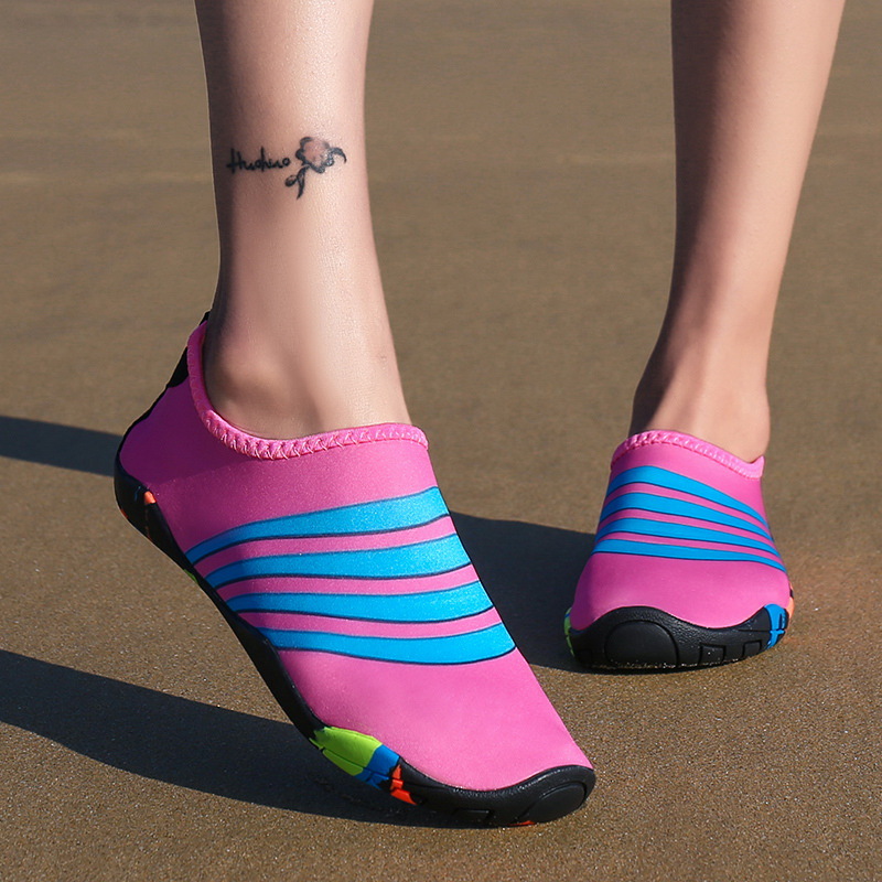 Picture of Parent-Child Beach Shoes Men and Women Wading Outdoor Diving Socks Couple Snorkeling Swimming Shoes Barefoot Treadmill Yoga Soft Shoes