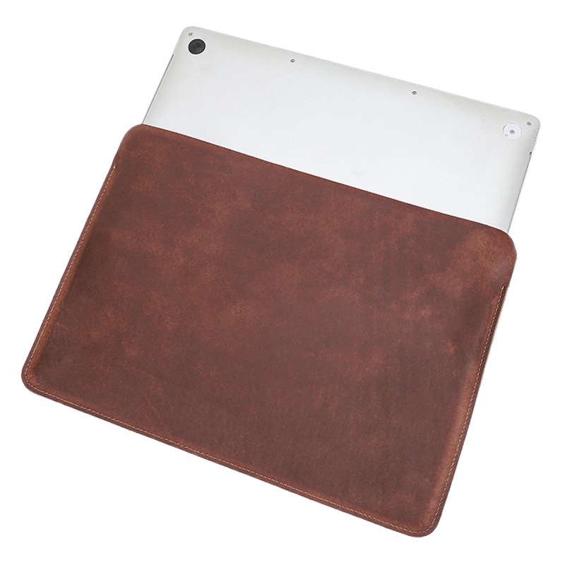 For new macbookair13.6 protective case leather simple apple laptop liner bag wholesale