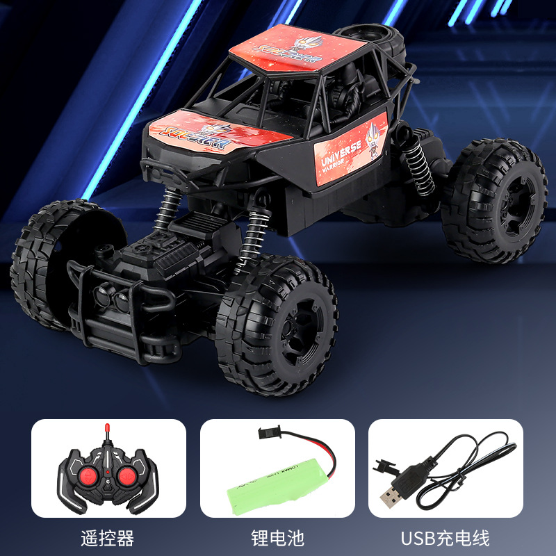 Picture of Alloy Climbing Remote Control Car Drift Off-road Vehicle Two-wheel Drive Climbing Big Foot Remote Control Racing Boy Charging Toy Car