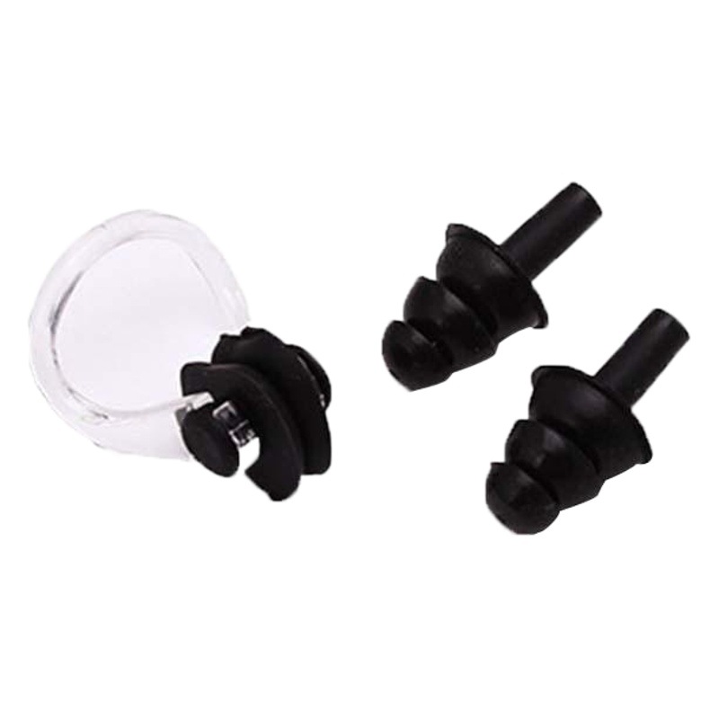 Boxed Nose Clip Earplugs Waterproof Silicone Adult Soft Material Swimming Equipment Swimming Accessories Wholesale