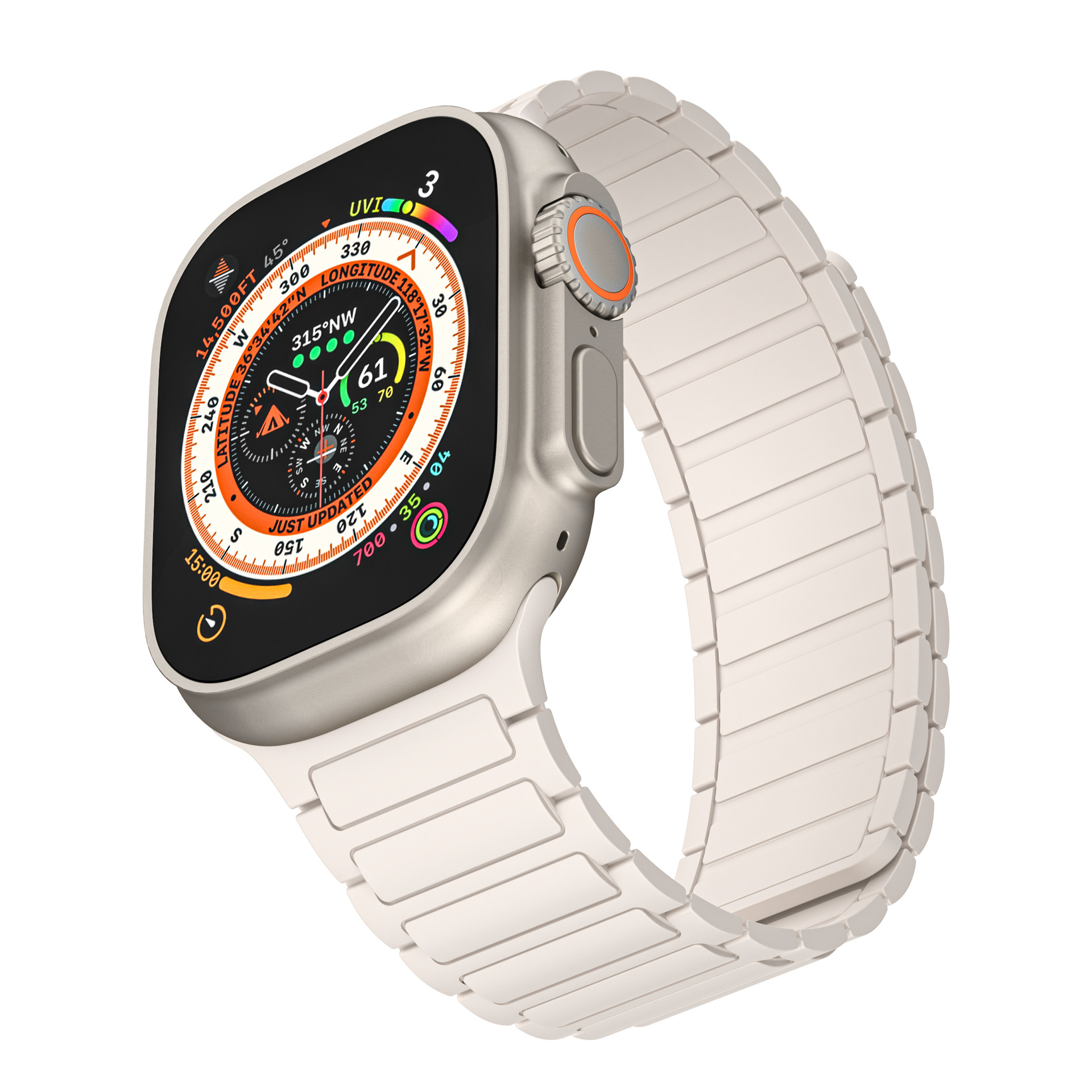 Picture of Suitable for Apple Watch Magnetic Silicone Strap Appleiwatch10 Generation S9U Magnetic Loop Strap Tool Style