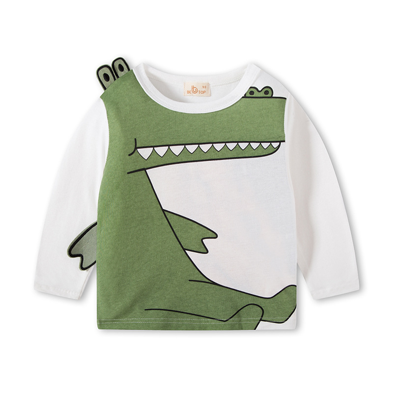 Picture of Be Top Kidsren's Clothing Factory Direct Sales 2025 New Kidsren's Cartoon Long-Sleeved T-Shirt Boys' Bottoming Shirt Dropshipping