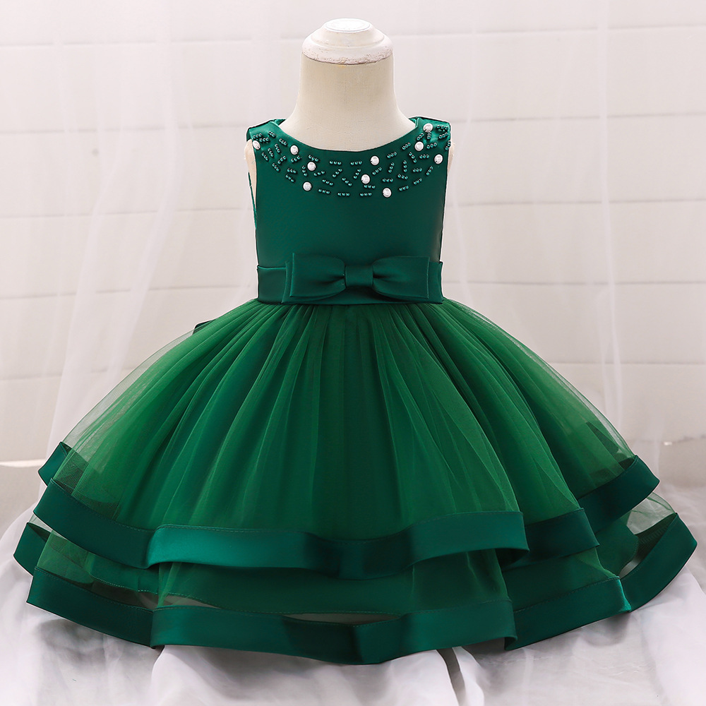 Picture of Children's Dress Export 2025 European and American New Kids Dress Cute Baby Princess Dress Washed Dress Dress