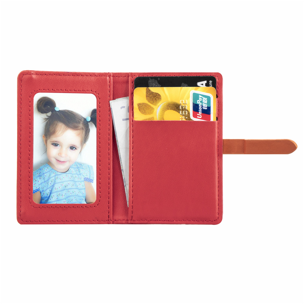 Picture of Mobile phone card bag back card holder creative bracket 3m glue paste bus card set Korean wallet gift customization