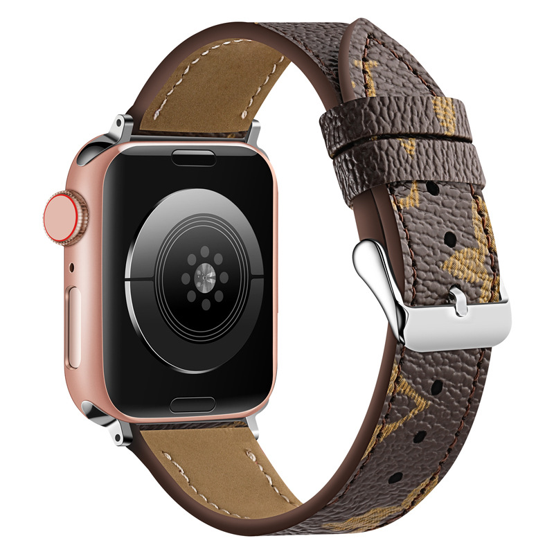Picture of Big Brand Strap Spot Applicable Apple Watch Strap Apple iwatch87654321 Trendy Brand Leather Strap