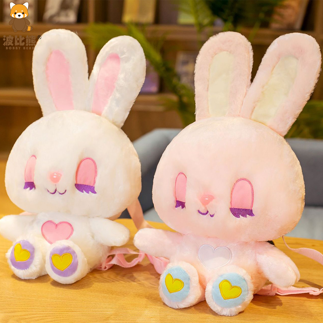 Picture of Dream Girl's Cute Dream Rabbit Backpack Foreign Trade Cross-border Children's Baby Plush Rabbit Backpack for Generation