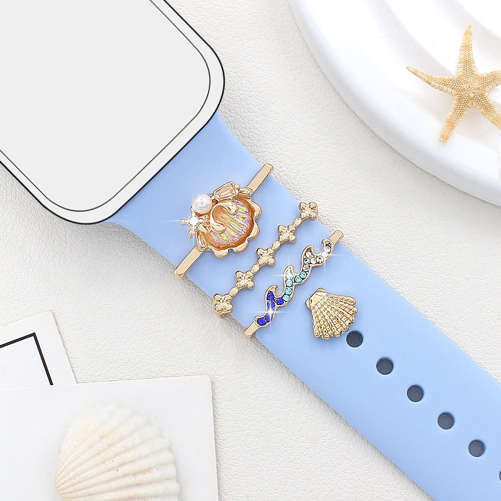 Picture of For Apple Watch Watch Watch Universal Silicone Strap Color Shell Decoration