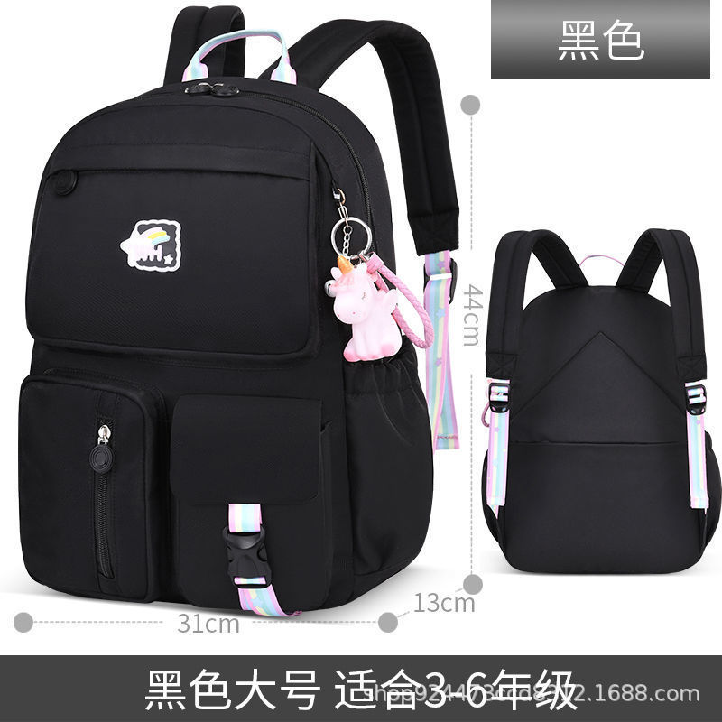 Picture of New Ins Style Primary School Bag Cute Men and Women Burden-Reducing Spine Protection Universal Large-Capacity Kidsren's Backpack