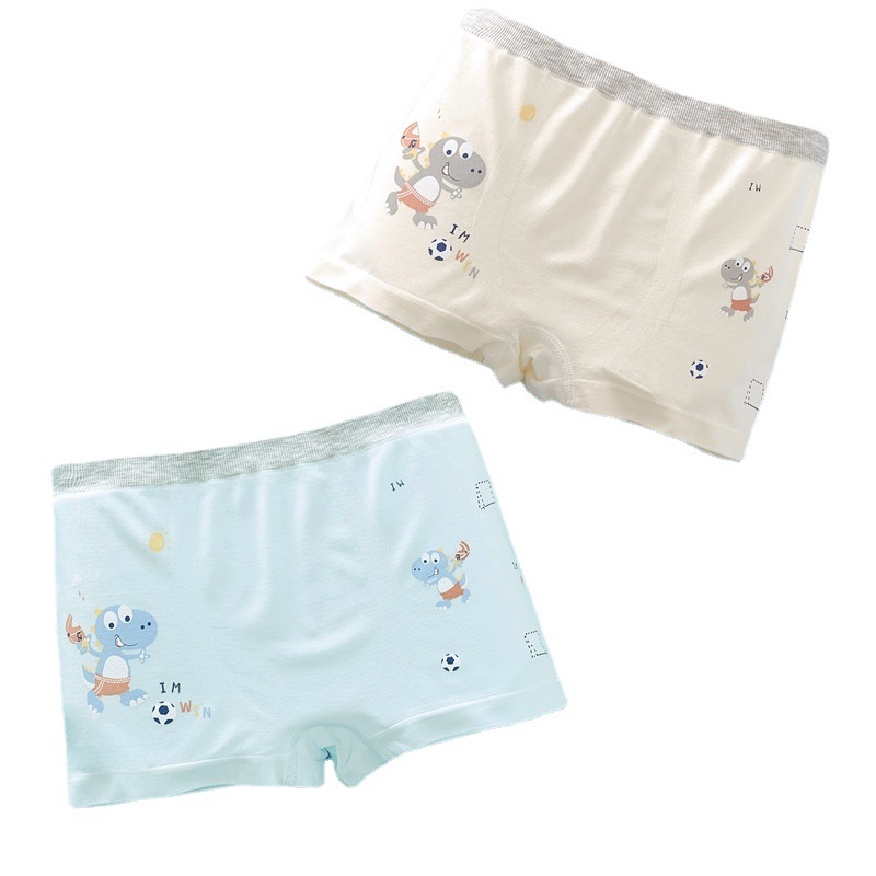 Picture of 5 Pack Seamless Pure Modé Cotton Large Children's Underwear Men's Tight Sai Cotton Boxer Shorts Little Boy Baby Children's Pants