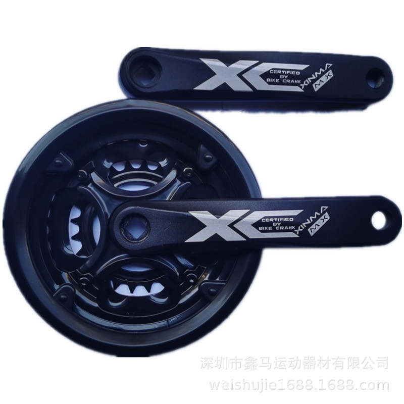 Picture of Mountain bike tooth plate mountain bike tooth plate 24*34*42T * 170 four-color optional color tooth plate with crank
