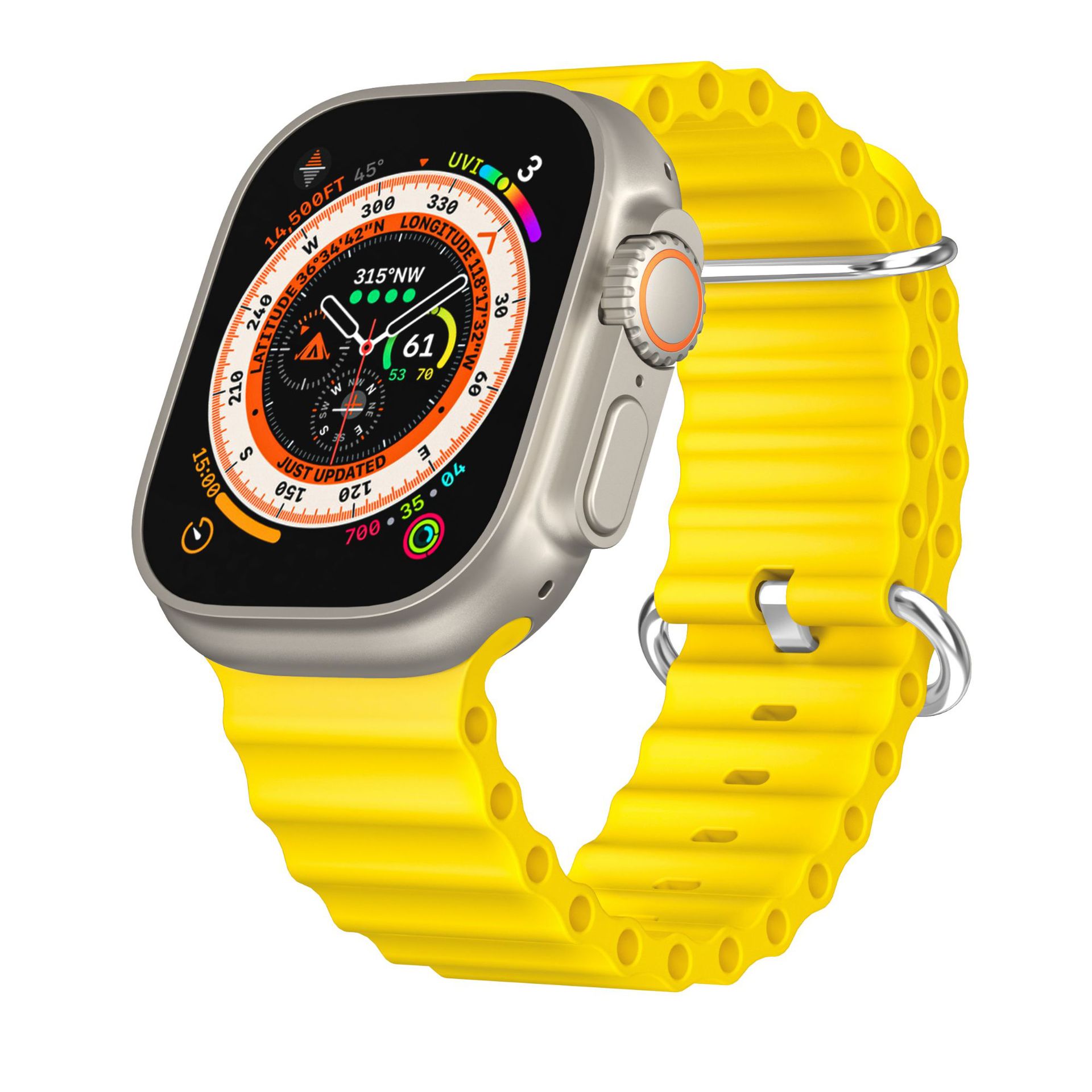 Picture of For Apple watchs10 Silicone Strap iwatch9Ultra Ocean Wave Silicone Strap