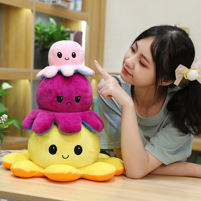 Picture of Flip Octopus Flip Octopus Doll Octopus Plush Toy Double Flip Doll Reversible Octopus