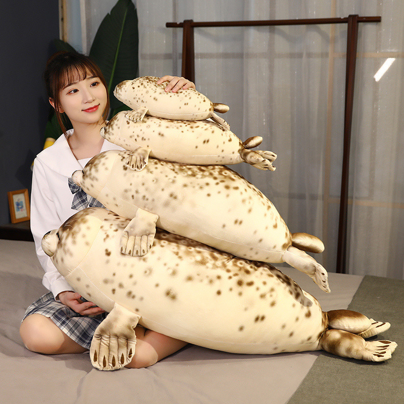 Picture of New Sea Lion doll creative down cotton seal plush toy aquarium gift girls' pillow cross-border