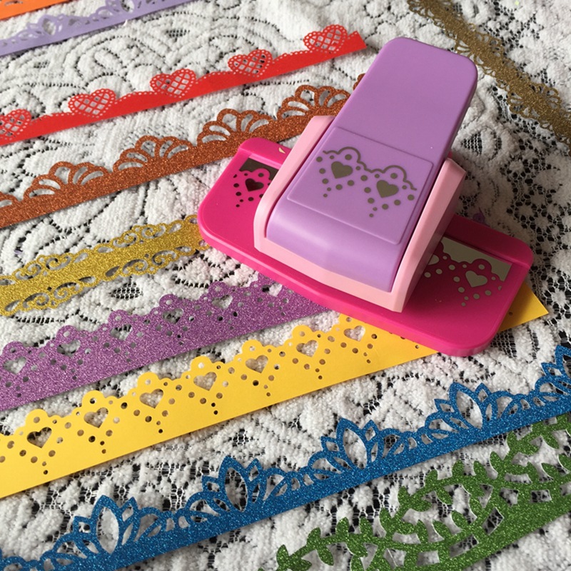Picture of Embossing device kindergarten children DIY making tool printing machine edge pattern hollow edge beating device toy