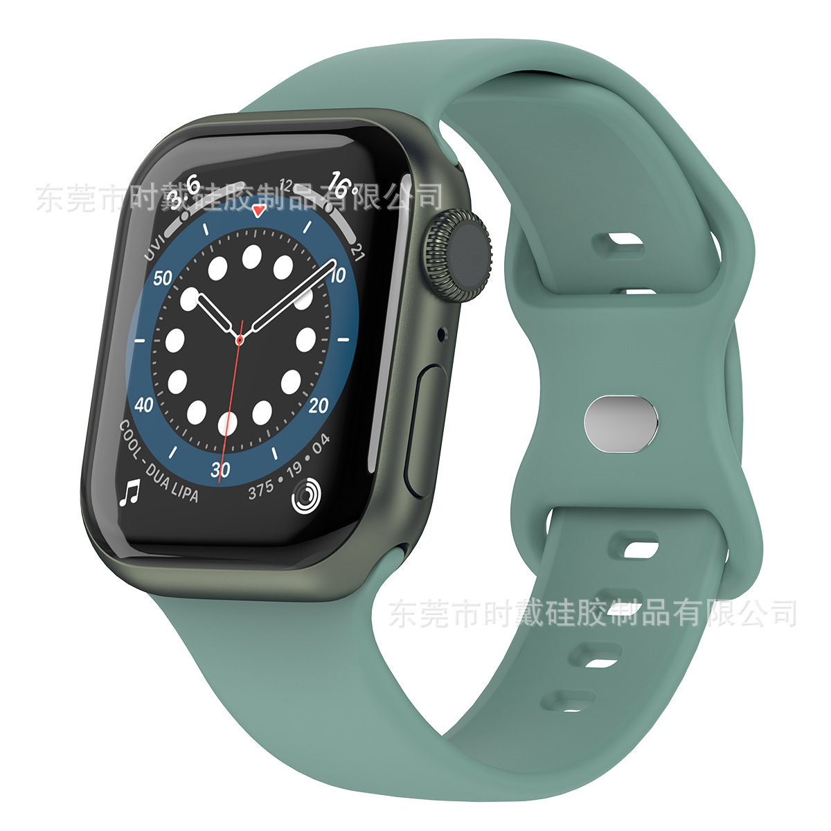 Picture of strap Watch 8 generation/Ultra/SE solid color silicone buckle iwatch strap