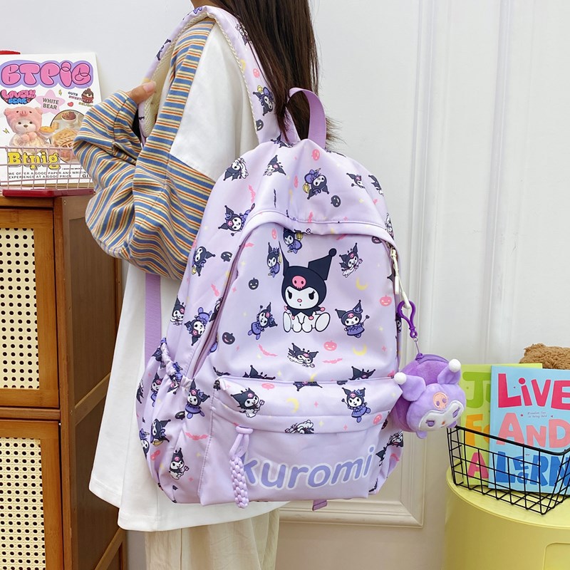 Picture of Japanese Ins Large Capacity Backpack for Grade 3-6 Female Campus Middle School Student Schoolbag All-match Breathable Large Capacity Backpack