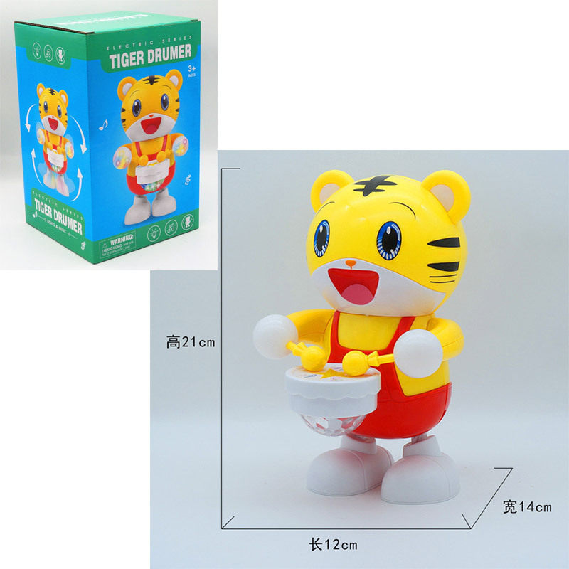 Picture of Electric dancing duckling with sound can move rabbit light walking singing panda dancing robot children's toys