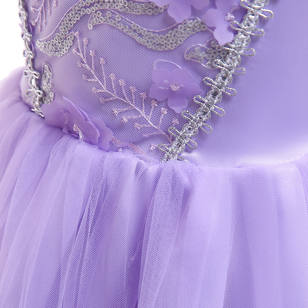 Picture of 2025 European and American Princess Sofia Dress Girls Children's Day Festival Performance Dress Dress Children's Dress