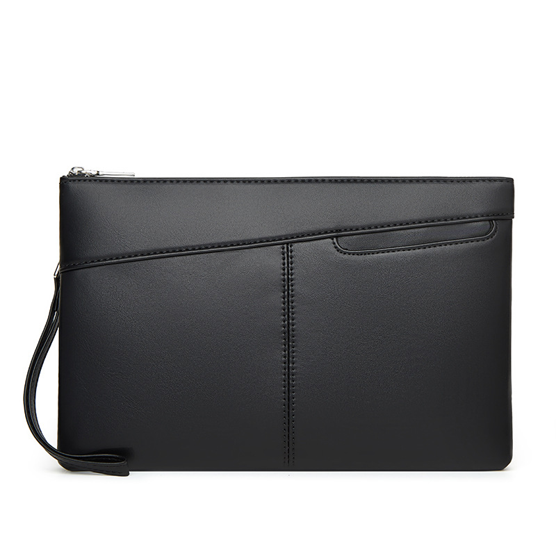 Picture of Men's Clutch Pu Leather Clutch Soft Surface Waterproof Business Mobile Phone Bag Armpit Bag Popular Portable Portable