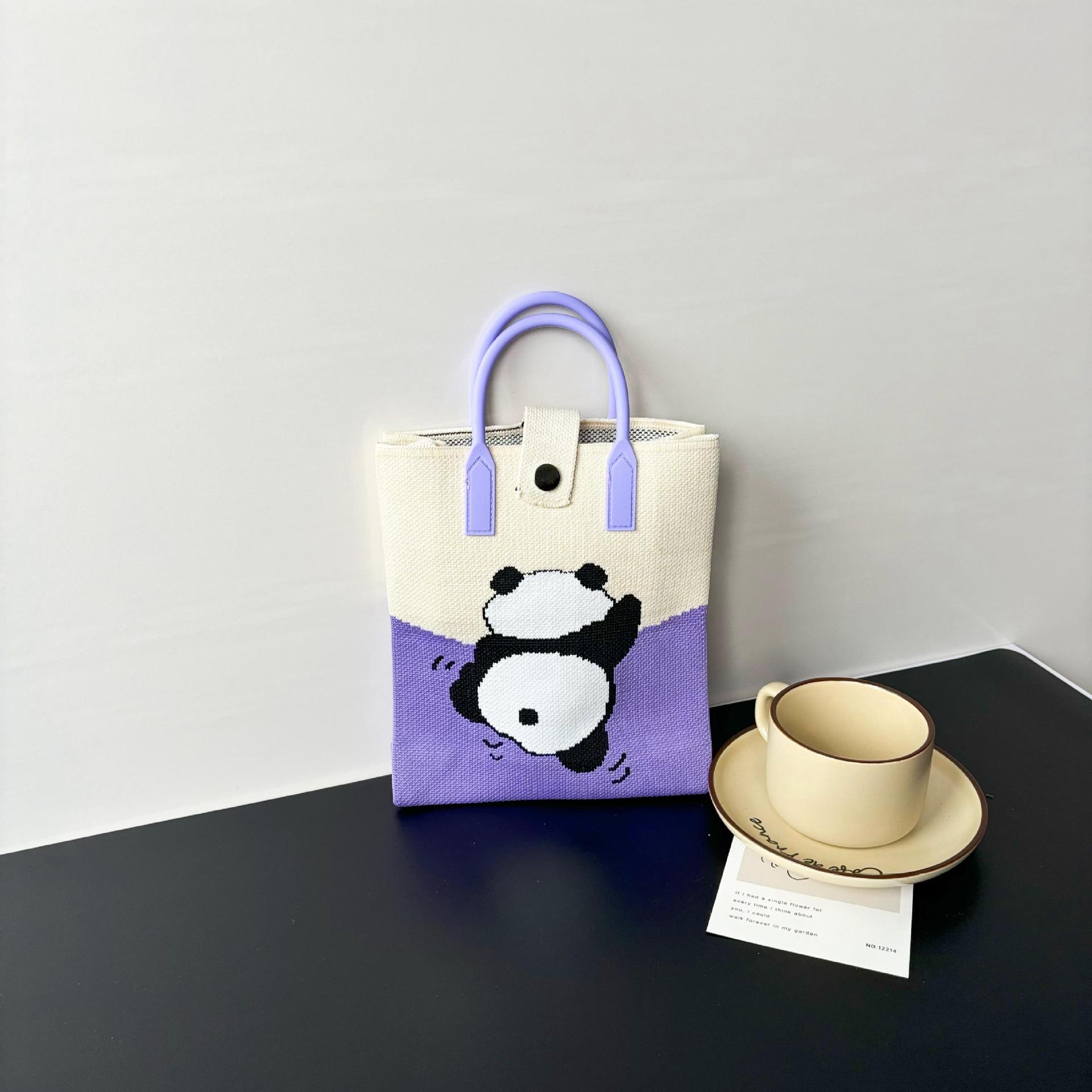 Picture of New Large Capacity Knitted Bag Advanced Sense Ins Mobile Phone Bag Niche Shoulder Crossbody Bag Cartoon Fashion Handbag