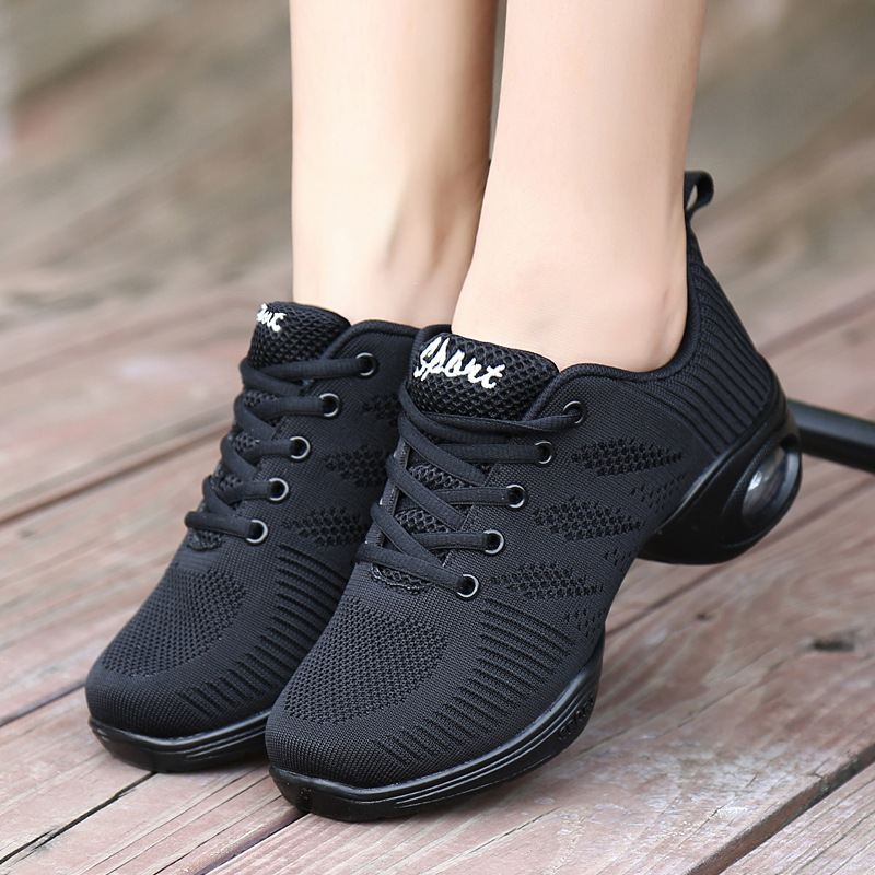 Picture of New Breathable Mesh Dance Shoes Soft Sole Women's Square Dance Shoes Adult Dance Shoes Fitness Sports Shoes Aerobics Shoes