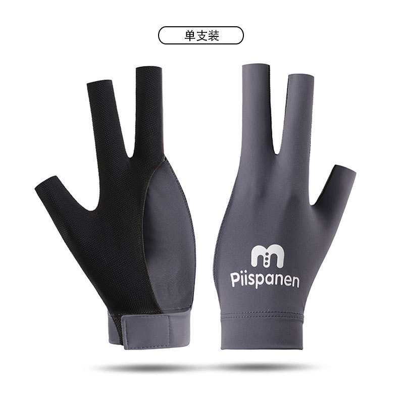 Picture of Billiards Gloves Professional Snooker Men's Three-Finger Full-Finger Ice Silk Breathable Non-Slip Left-Hand Single Pool Gloves Women