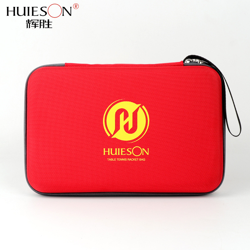 Picture of Huisheng Square Table Tennis Racket Set Table Tennis Racket Set Large Capacity Portable Table Tennis Bag Ball Bag Hard Racket Set