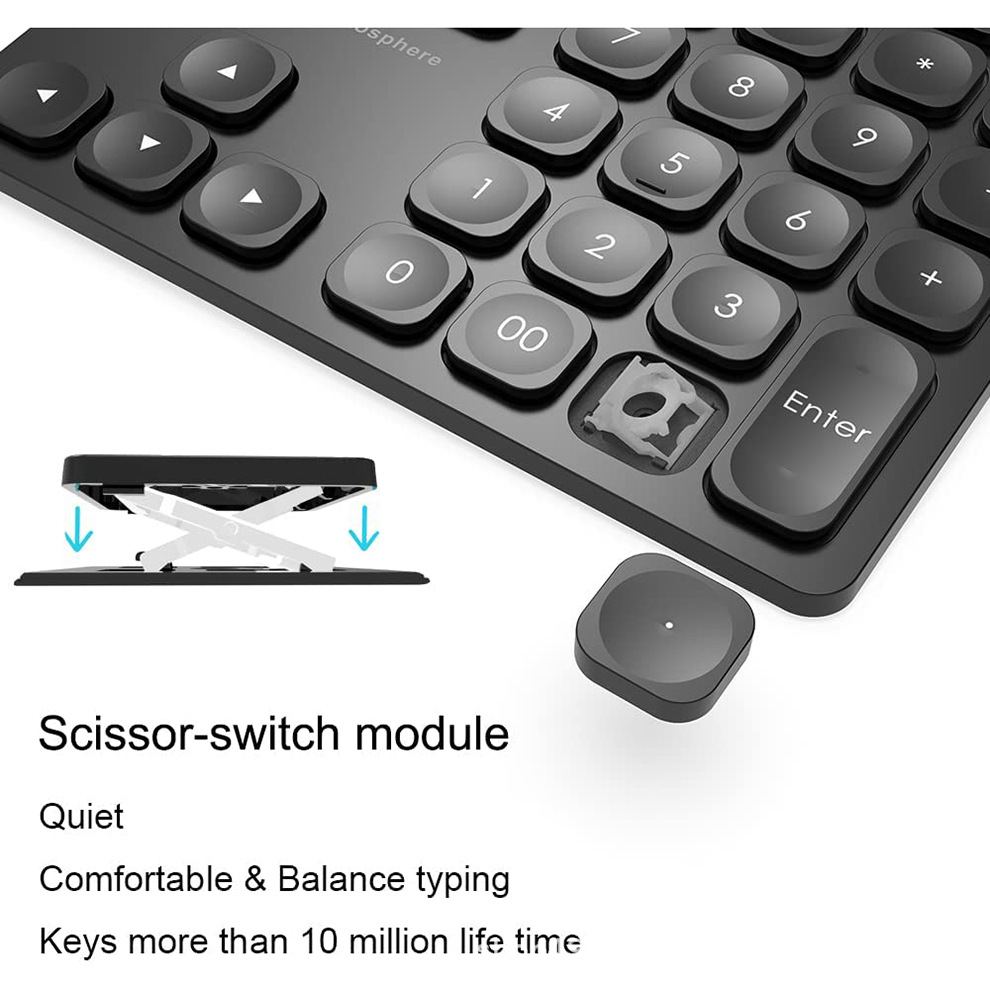 Picture of Rechargeable dual Bluetooth digital keyboard wireless digital keyboard 36-key external data input keypad