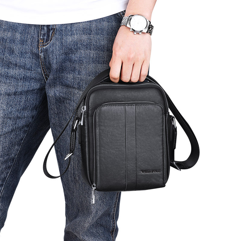 Picture of King Paul Men's Crossbody Bag Shoulder Bag Head Layer Cowhide Bag Mobile Phone Bag Casual Cross-border Wholesale Hair