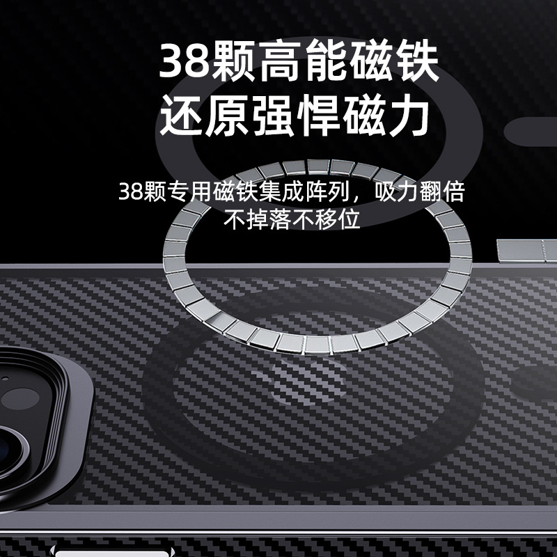 Picture of For Apple 14promax mobile phone case magsafe new iphone14pro protective case magnetic 15 anti-drop