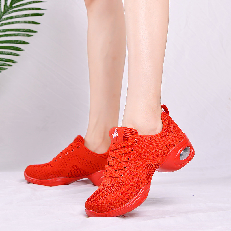 Picture of New Breathable Mesh Dance Shoes Soft Sole Women's Square Dance Shoes Adult Dance Shoes Fitness Sports Shoes Aerobics Shoes