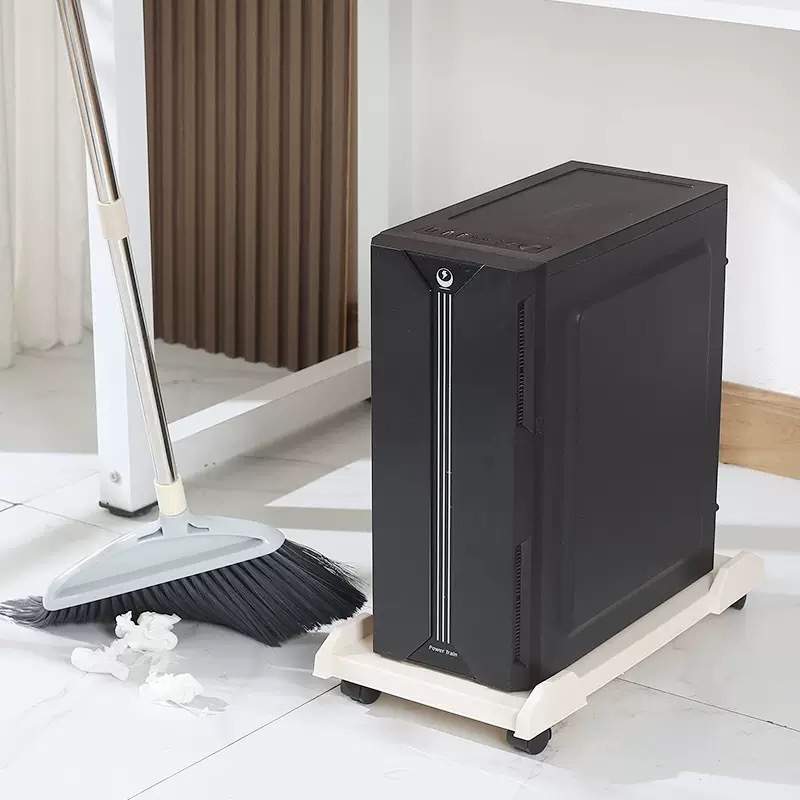 Picture of Desktop Computer Host Chassis Bracket Movable Roller Chassis Bracket Base Tray Home Office Bracket