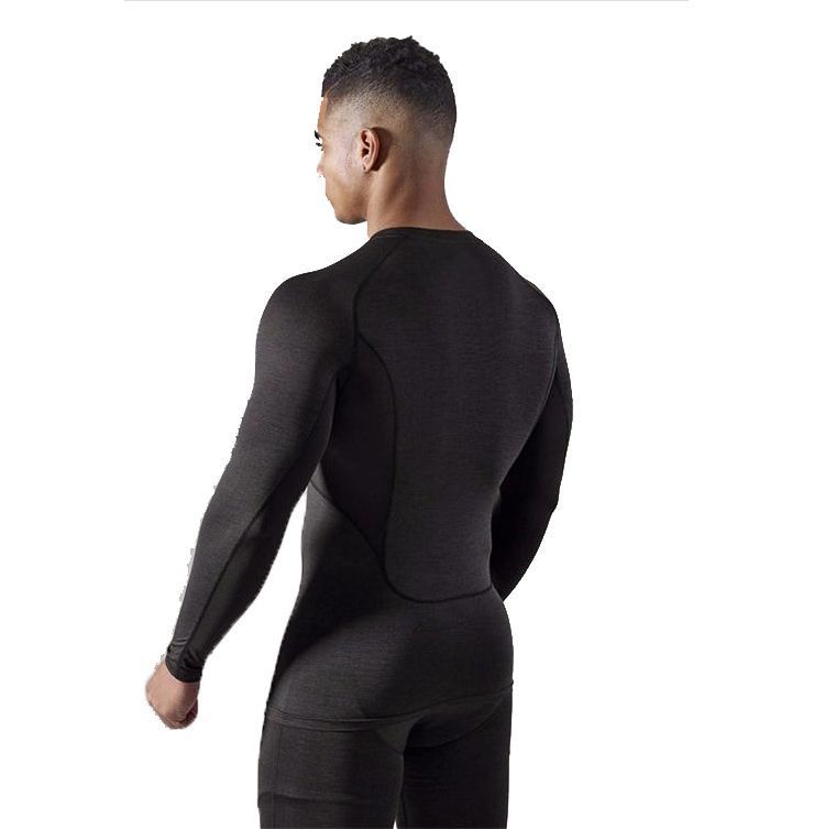 Picture of Muscle Maiba Comprehensive Training Men's New Sports Fitness Sweat-absorbent Slim-fit Long-sleeved Spring Sports Training Thin T-shirt