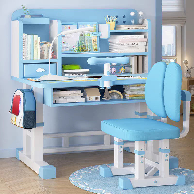 Evesheng Luo Lan children's study desk, primary school student home desk, lifting writing desk, children's correction sitting table