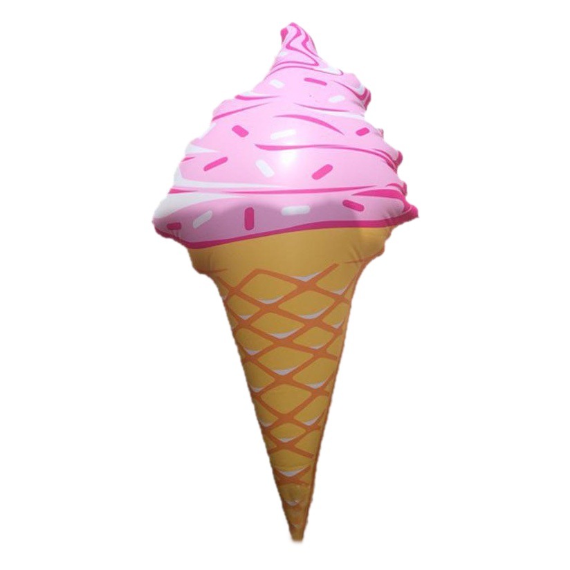 Wholesale inflatable ice cream water inflatable toy swimming ring European and American star concave shaped artifact swimming ring in stock
