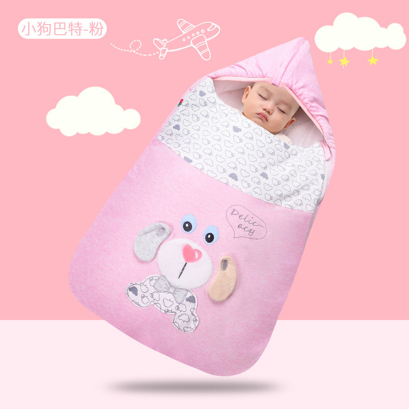 Picture of Factory direct supply of a generation of hair agent baby sleeping bag newborn belly kick thick swaddling clothes in autumn and winter