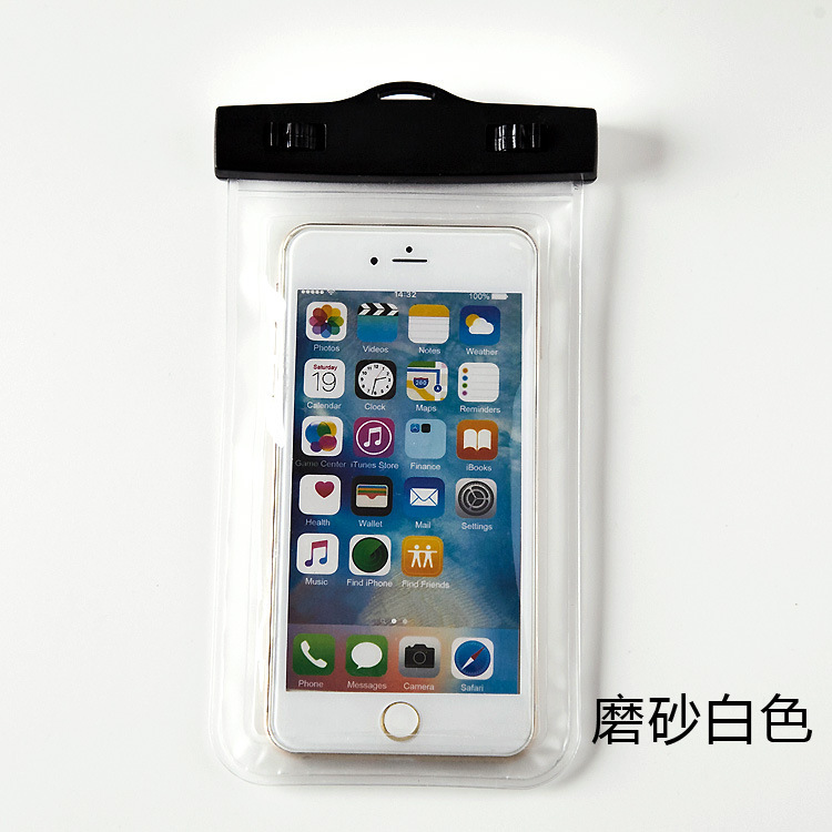 Picture of Large window smart phone waterproof bag PVC plastic clip sealing mobile phone rainproof storage bag large screen 7 inch screen Universal