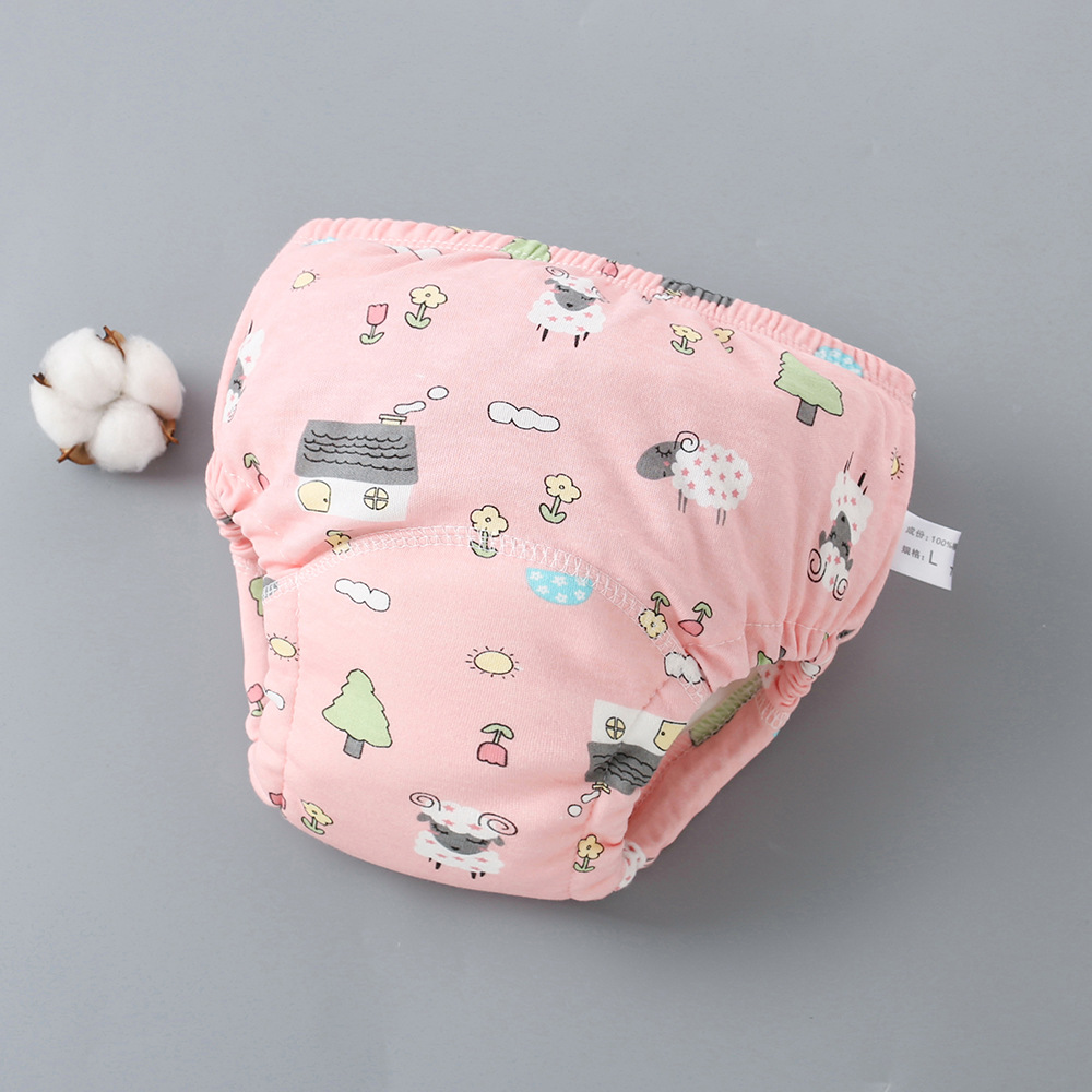 Picture of Baby Training Pants Washable 6-Layer Gauze Diaper Bag Learning Pants Baby Cloth Diaper Pants Breathable Diaper Pants Spring and Summer