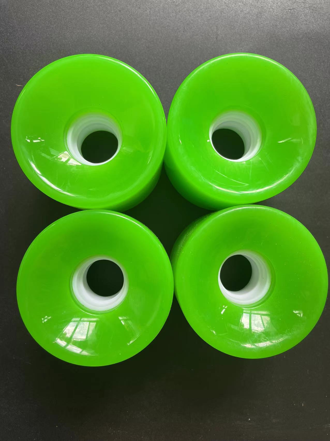 Picture of Monochrome Aurora colorful flash surfboard Pu wheel long board wheel skateboard big wheel surf Bridge Brush Street wheel 65X51mm