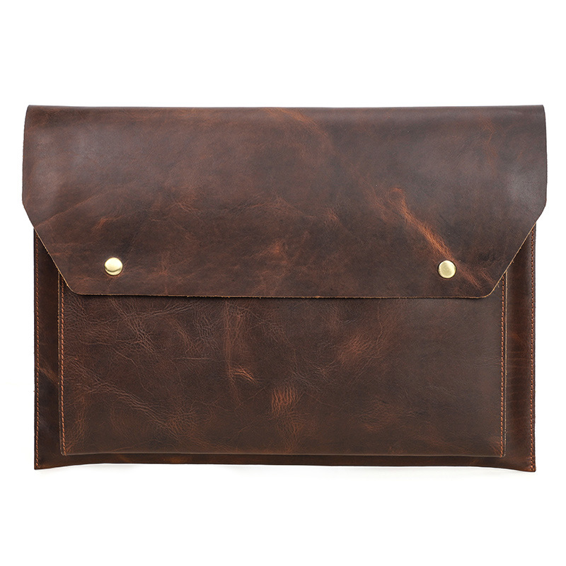 Picture of Suitable for macbookpro14 top layer cowhide protective cover Apple laptop air13.3 inch liner bag