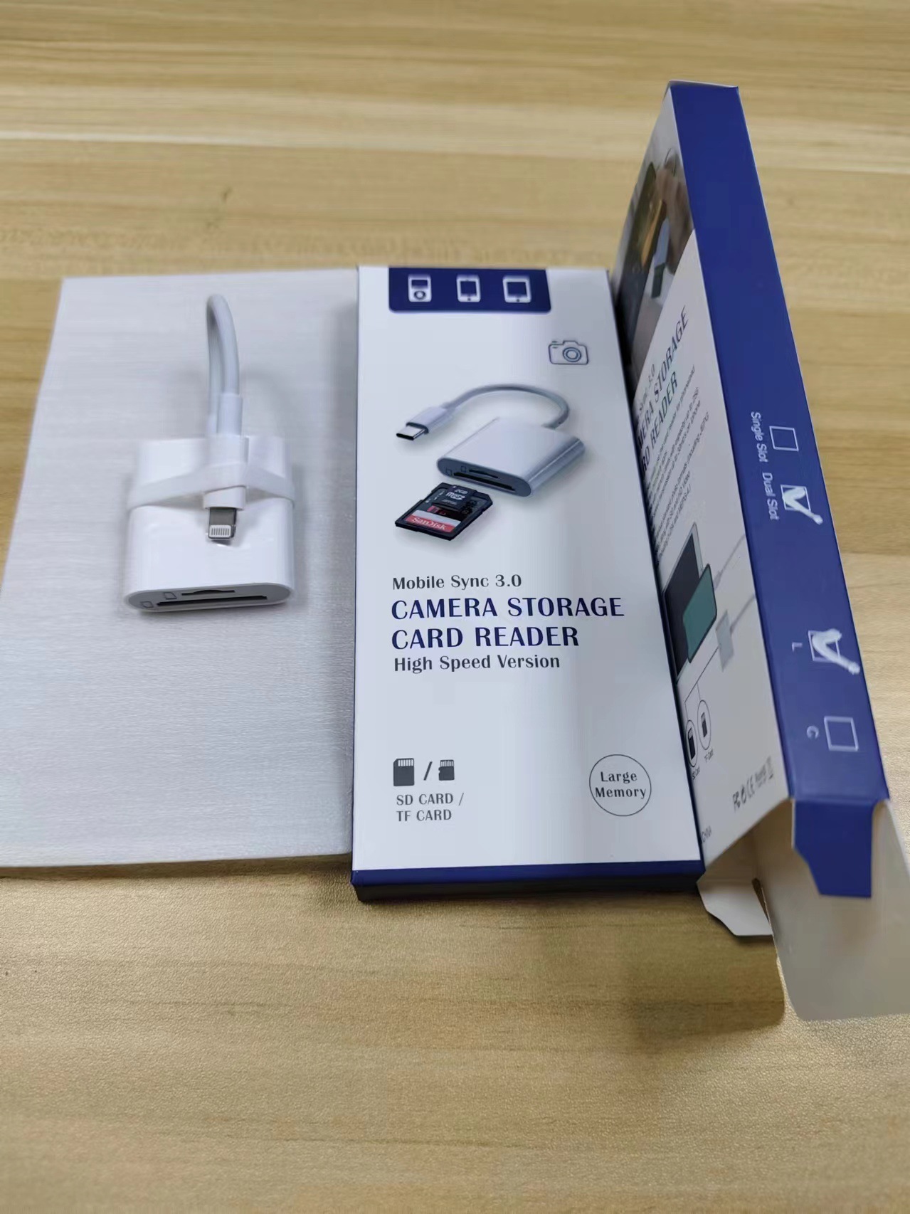 Picture of Cross-Border Lighting Mobile Phone Card Reader Otg Adapter Tf Card Sd Card Mobile Phone Computer Camera Card Reader