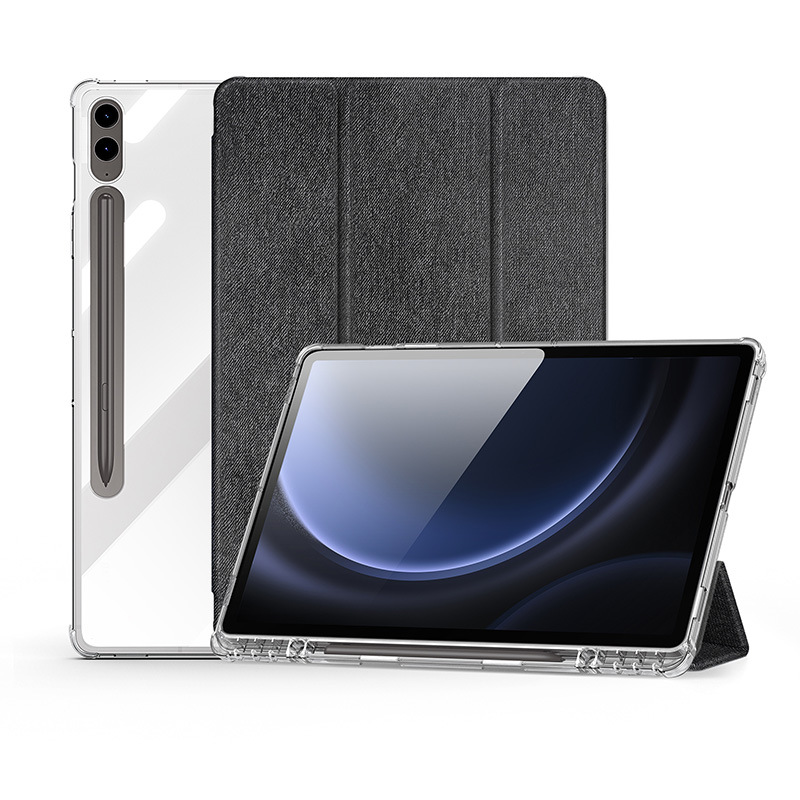 Picture of For Samsung TabS10Plus flat protective case A9Plus retro old simple transparent protective case wholesale