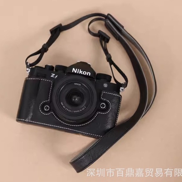 Picture of For Nikon ZF Leather Case Base ZF Micro Single Camera Bag Portable Retro Protective Case Single Shoulder Photography Bag